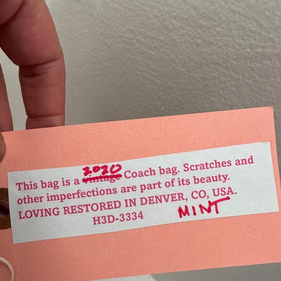 Cerise (Hot Pink) Coach Originals Day Pack Style Number 3334 circa 2020 - Picture 6 of 6